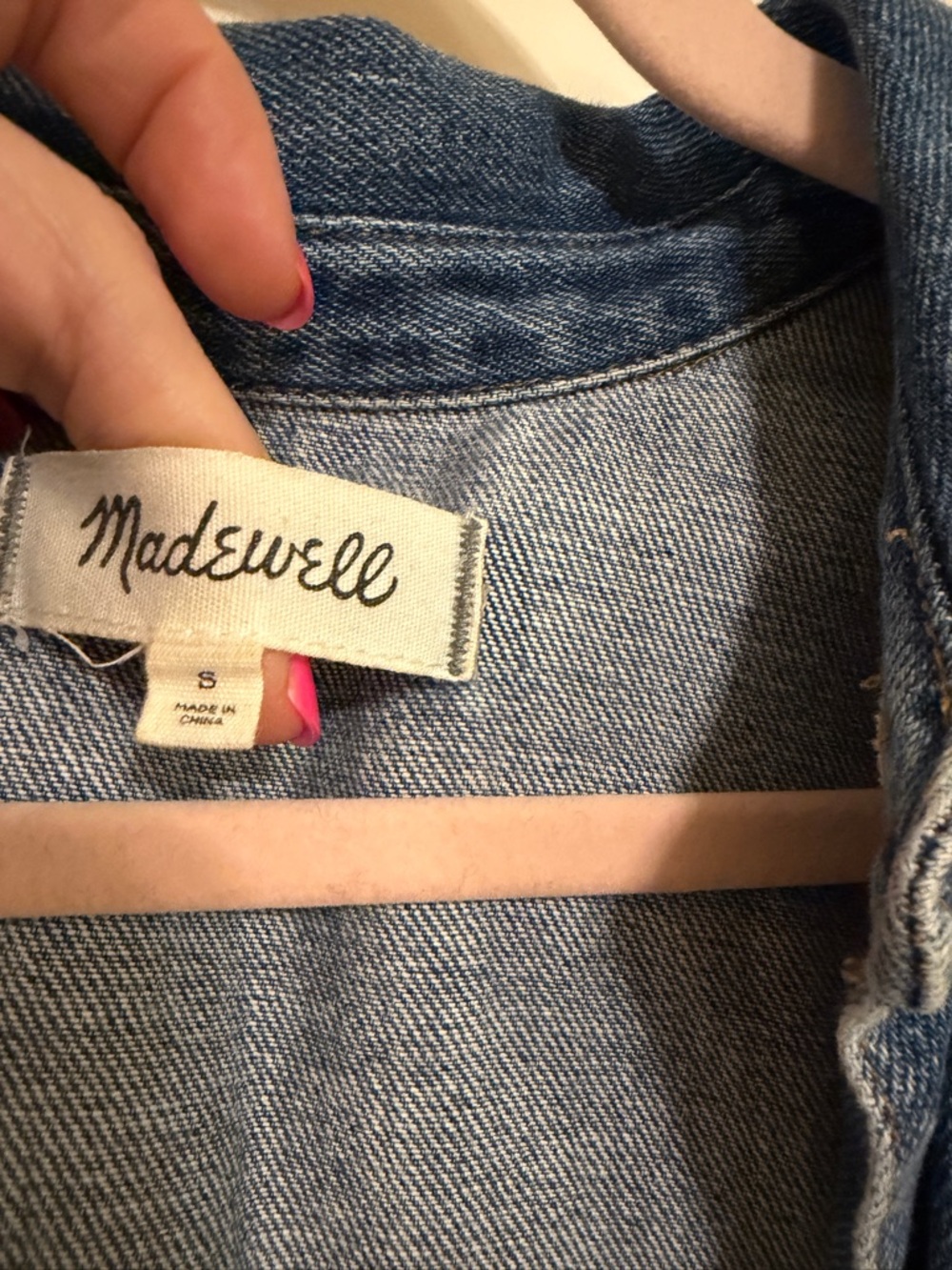 Madewell Light Blue Denim Shirt Jacket - Picture 3 of 4